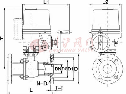 電動(dòng)防爆球閥結(jié)構(gòu)圖