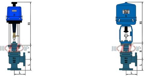 電動(dòng)角式調(diào)節(jié)閥結(jié)構(gòu)圖