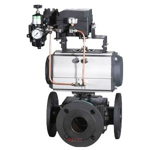 氣動三通調(diào)節(jié)球閥 產(chǎn)品圖片