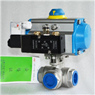 氣動三通球閥(內(nèi)螺紋連接)